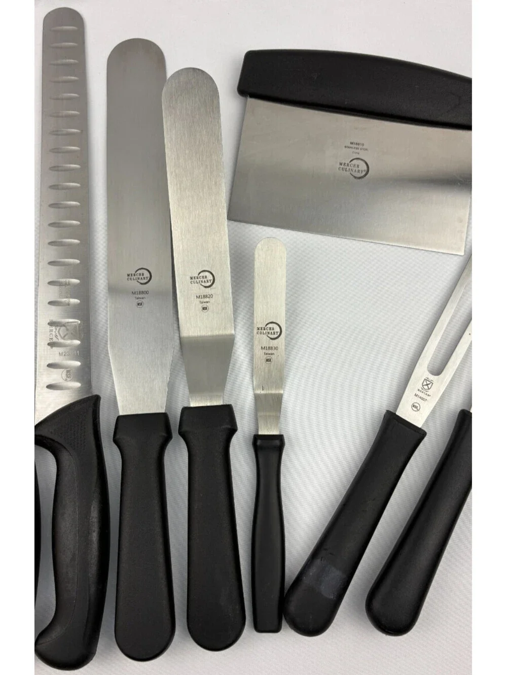 Mercer Culinary 11pc Lot of Stainless Steel Kitchen/Baking Cutlery